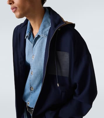 Hooded cotton twill jacket | Loewe