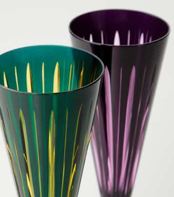 Prism set of 4 champagne flutes | L'Objet