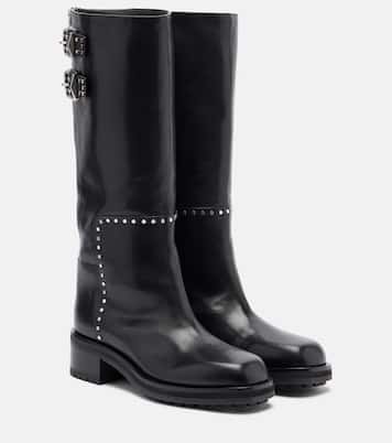 Brooklyn leather biker boots | Jimmy Choo
