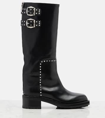 Brooklyn leather biker boots | Jimmy Choo