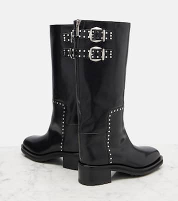 Brooklyn leather biker boots | Jimmy Choo
