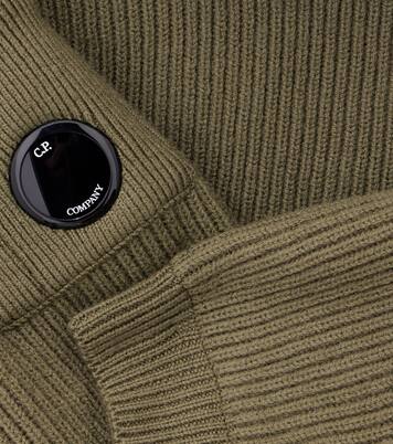 Lens ribbed-knit down jacket | C.P. Company Kids