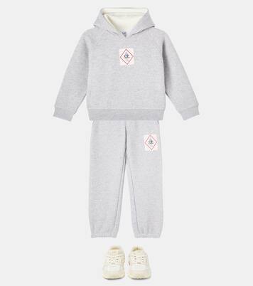 Logo cotton fleece sweatpants | C.P. Company Kids