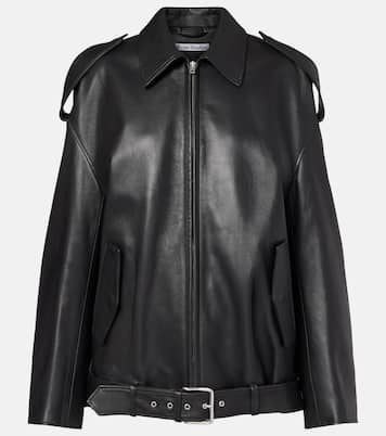 Chaqueta biker oversized de piel | Acne Studios