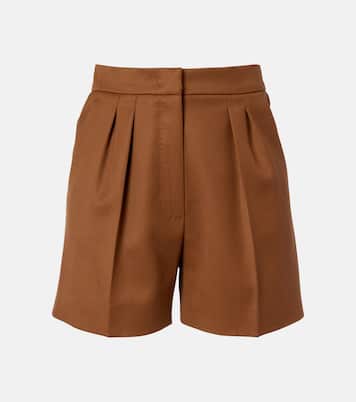 Ozieri high-rise virgin wool shorts  | Max Mara