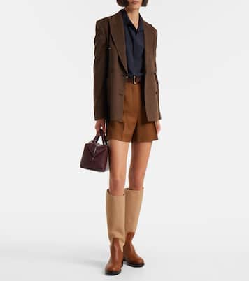 Ozieri high-rise virgin wool shorts  | Max Mara