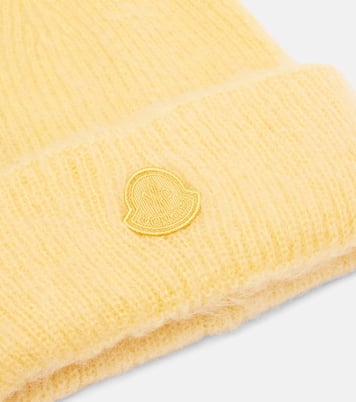 Logo mohair and wool-blend beanie | Moncler