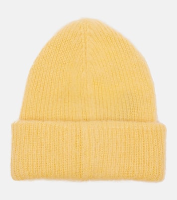 Logo mohair and wool-blend beanie | Moncler