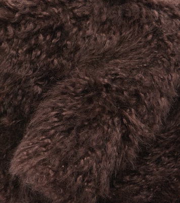Shearling and wool scarf | Yves Salomon