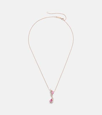 Collier One Of A Kind en or rose 18 ct, saphirs et diamants | Suzanne Kalan