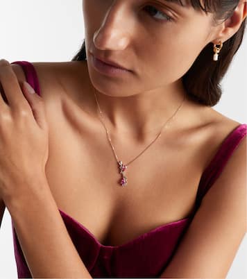 Collier One Of A Kind en or rose 18 ct, saphirs et diamants | Suzanne Kalan