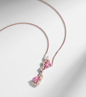 Collier One Of A Kind en or rose 18 ct, saphirs et diamants | Suzanne Kalan