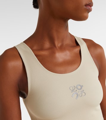 x On ribbed-knit sports bra | Loewe