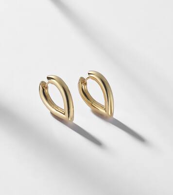 Drop Link Medium 18kt gold earrings | Engelbert