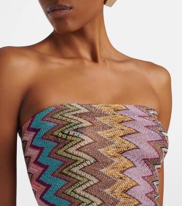 Zigzag lamé minidress | Missoni