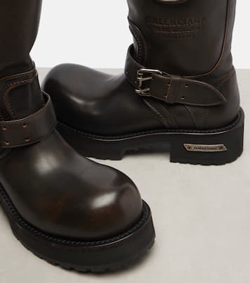 Stiefel Venom aus Leder | Balenciaga