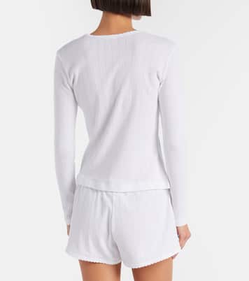 Top Henley en coton | Leset