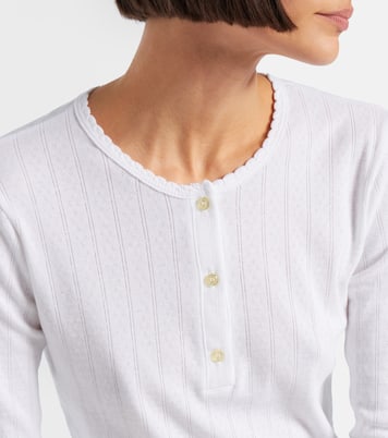 Top Henley en coton | Leset