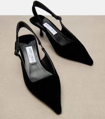 Amel velvet slingback pumps | Jimmy Choo