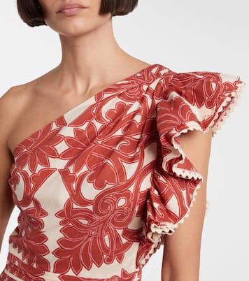 Corinne ruffled cotton minidress | Poupette St Barth