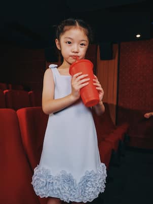 Kleid aus Crêpe | Self-Portrait Kids