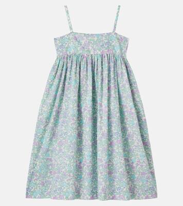 Passion floral smocked cotton dress | Bonpoint