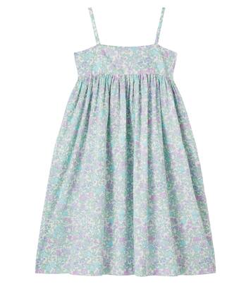 Passion floral smocked cotton dress | Bonpoint