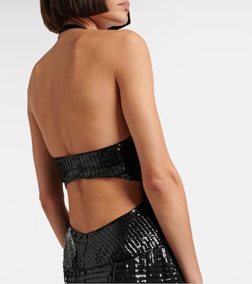 Robe aus Seide mit Pailletten | Roberto Cavalli