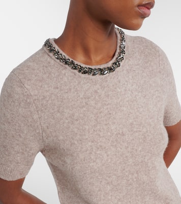 Top Briana in misto lana con cristalli | Velvet