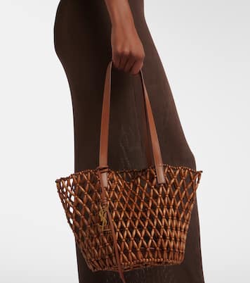 Tote Bag Panier Small aus Holz | Saint Laurent