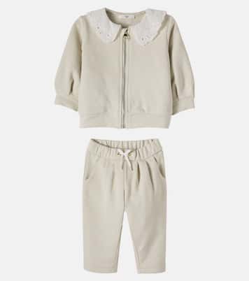 Baby - Cardigan e pantaloni in cotone | Chloé Kids
