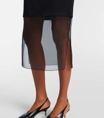 Sybil layered midi skirt | Khaite