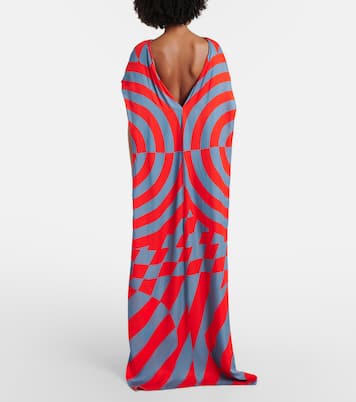 Printed satin maxi dress | Dries Van Noten