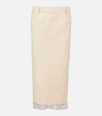 Cotton-blend pencil skirt | The Attico