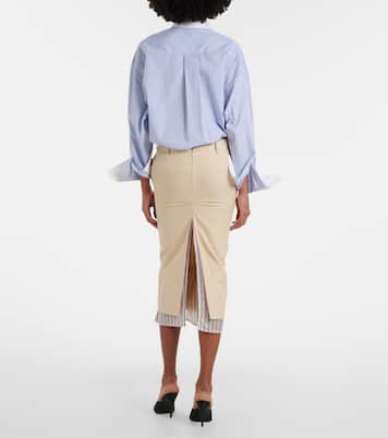 Cotton-blend pencil skirt | The Attico