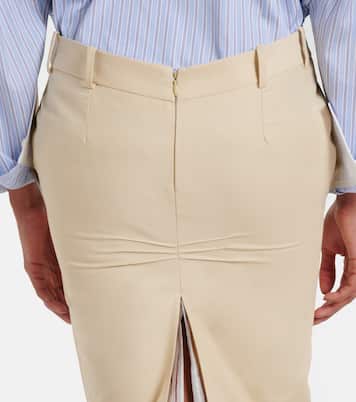 Cotton-blend pencil skirt | The Attico