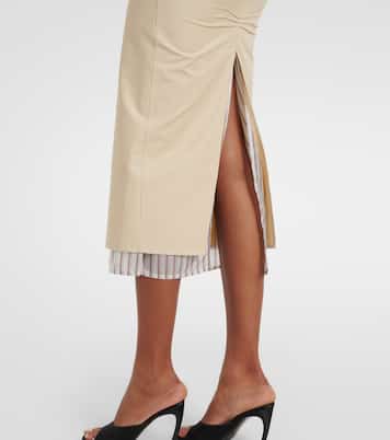 Cotton-blend pencil skirt | The Attico