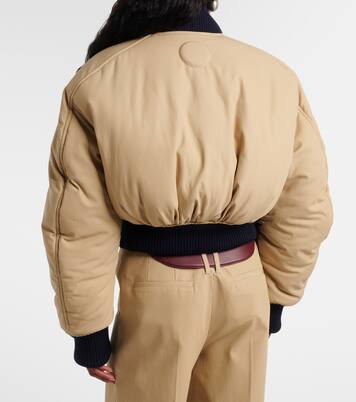 Cropped cotton bomber jacket  | Jean Paul Gaultier