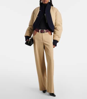 Cropped cotton bomber jacket  | Jean Paul Gaultier