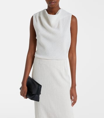 Draped knitted top | Vince