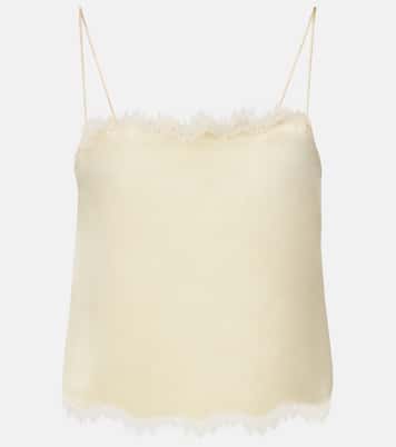 Top Loure aus Seide mit Spitze | Dôen