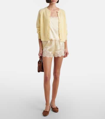 Top Loure aus Seide mit Spitze | Dôen