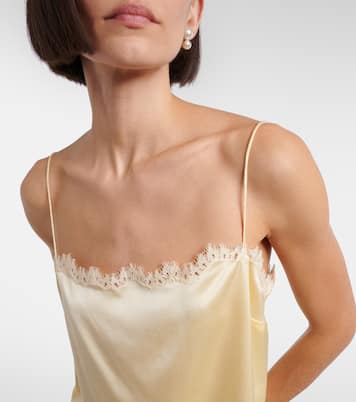 Top Loure aus Seide mit Spitze | Dôen