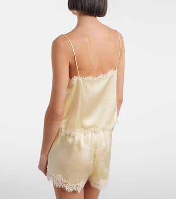 Top Loure aus Seide mit Spitze | Dôen