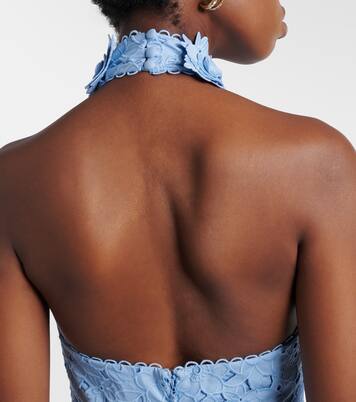 Robe midi Nuvola en coton à broderie anglaise | Rebecca Vallance