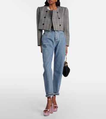 Plateausandalen Nancy 110 aus Metallic-Leder | Gianvito Rossi