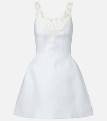 Ruffled linen minidress | Shushu/Tong