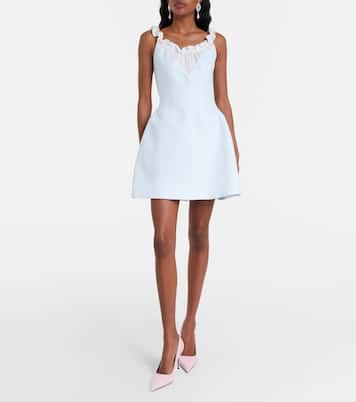 Ruffled linen minidress | Shushu/Tong