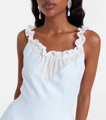 Ruffled linen minidress | Shushu/Tong