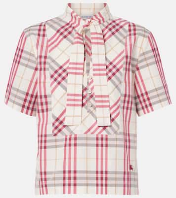 Blusa Olea in cotone Burberry Check | Burberry